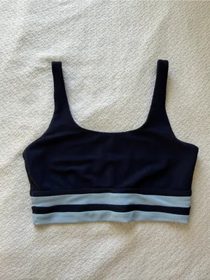 Beach Riot Kaida Colorblock Bikini Top Blue Medium thumbnail 2