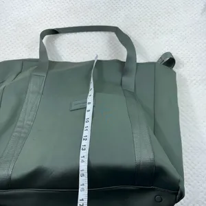 Cynthia Rowley Green Scuba Knit Carryon Convertible Strap Zip Top Overnight Bag thumbnail 8