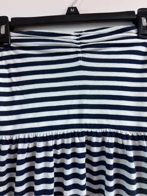 American Eagle Y2K Striped Navy and White Tube Dress thumbnail 2