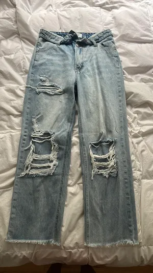 Foldover Waist Jeans Blue Size 25 thumbnail 1