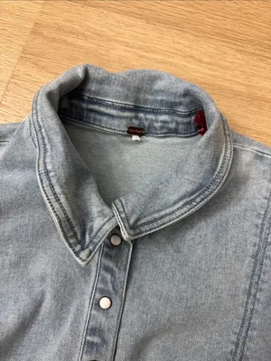 Free people denim top thumbnail 2
