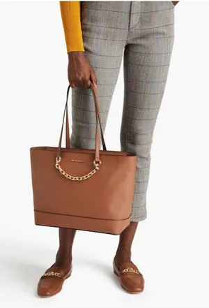 Michael Kors Tan Leather Jet Set Chain Tote Bag thumbnail 1