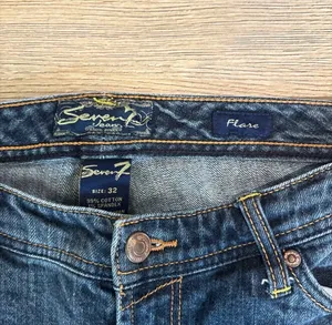 Seven7 Blue Flare Jeans thumbnail 2