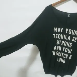 Windsor M Tequila Strong Weekends Long Black Top thumbnail 2