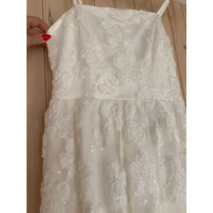 Lulus Delightful Charisma White Embroidered Sequin Mesh Dress Classy Long Medium thumbnail 7