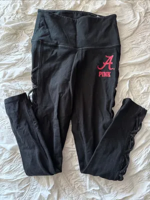 Alabama A pink logo PINK by Victoria's Secret Black cross cross Leggings thumbnail 1