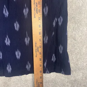 EILEEN FISHER Midnight Blue Cotton‎ Ikat Petal Sleeveless Shell Tank Top small thumbnail 9