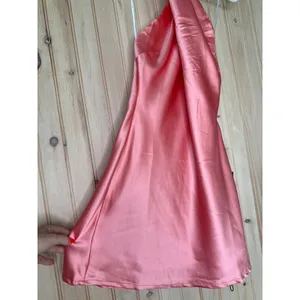Lulus Peach Satin Halter Neck Mini Dress Party Cocktail Wedding Night Out Small thumbnail 4