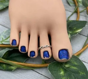Cable Link Sterling Silver Toe Ring thumbnail 2