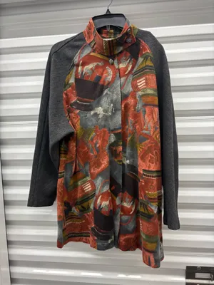 Vintage Rialto California High Collar Mixed Media Jacket thumbnail 5