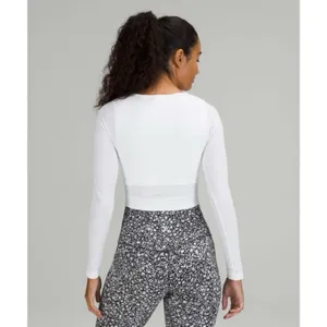 Lululemon Ebb to Street Cropped Ribbed Long Sleeve Shirt thumbnail 2