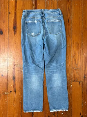 Vervet Flying Monkey Light Blue Distressed Straight Leg Jeans Size 29 thumbnail 8