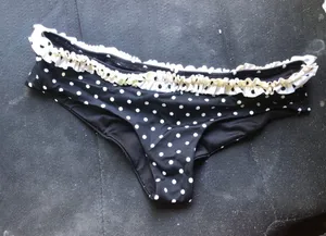 VS polka dot swim bottoms Sz XS thumbnail 5