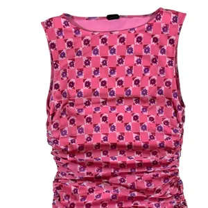 Urban Outfitters Pink Floral Ruched Bodycon Mini Dress L Cottagecore thumbnail 3