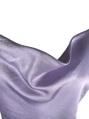 Express Lavender Satin Cowl Neck Slip Maxi Dress Size Large thumbnail 4