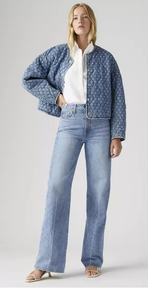 Levi's Ribcage High Waist Wide Leg Jeans Size 28 thumbnail 1