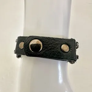 Black rhinestone chain bracelet thumbnail 2