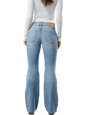 Pacsun Jade Low Rise Bootcut Jeans Double Button Light Blue NWT Atlanta Size 29 thumbnail 2