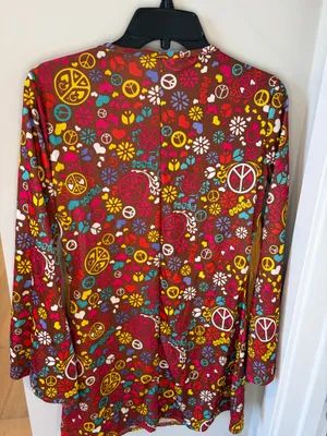 Spirit Halloween Peace and Love Hippie Adult Costume Size S/M (2-8) thumbnail 8