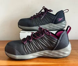 Women's Reebok Astroride Composite Toe Work Shoes Size 6 M Blue‎ & Pink thumbnail 1