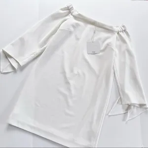 NEW Tibi Women’s Structured Crepe Off-the-Shoulder Dress Ivory Size 2 thumbnail 7