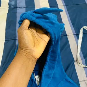 Unbranded Vibrant Blue Textured Sweatshirt/Hoodie thumbnail 3
