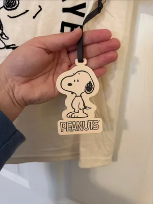 Peanuts Snoopy 'World's Okayest Player' Cotton Blend Cream Graphic Tee thumbnail 5