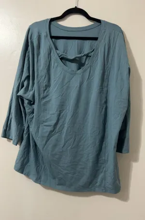 AnyBody Women's Slate Blue 3/4 Sleeve Top US XL thumbnail 1