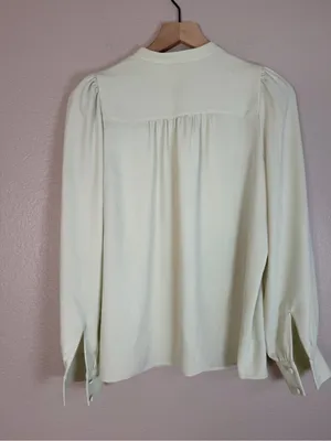 Aritzia Wilfred Ava Blouse in Rainwash Green size Small $98 thumbnail 5