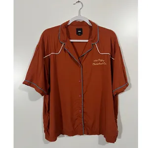 Vans Apparel Dusk Downer Bowling Shirt Original Checkerboard Sz Large thumbnail 2
