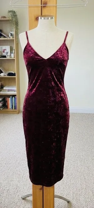 Burgundy Dress thumbnail 1