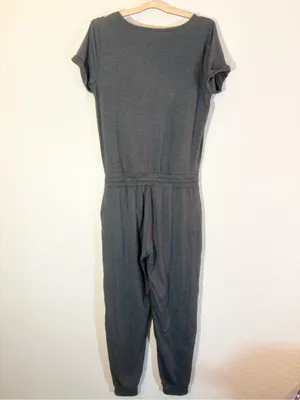Vuori All Day Romper Jumpsuit Gray Charcoal Heather Size M thumbnail 5