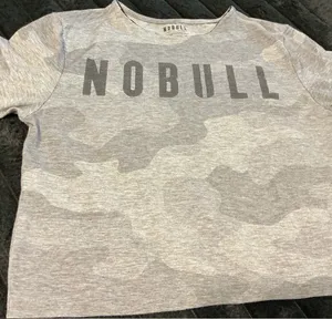 NOBULL Gray Camo Short Sleeve Tee with Logo thumbnail 1