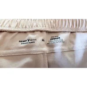 Old Navy Active Beige Joggers High Rise Dynamic Fleece XL NWT thumbnail 6