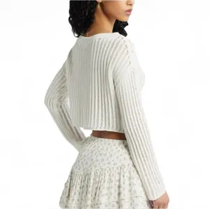 ❣️BP Cotton Cropped Sweater in Ivory Size Small thumbnail 3