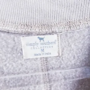 Simply Southern Happy Mind Distressed Pullover Long Sleeve Sweater thumbnail 9