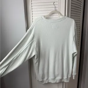 Aerie Waffle Knit Crewneck thumbnail 4