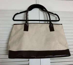Large Creme Suede pleather book purse thumbnail 2