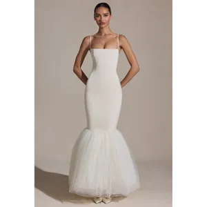Oh Polly‎ Adelpha Tulle Hem Fishtail Gown Ivory Size 6 NWT thumbnail 4