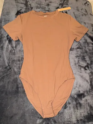 Skims Fits Everybody TShirt Bodysuit in Jasper Size Small New with tag thumbnail 4