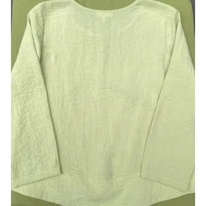 Habitat Clothes to Live In S Pastel Green Long Sleeve Tunic Top Blouse Artsy thumbnail 12