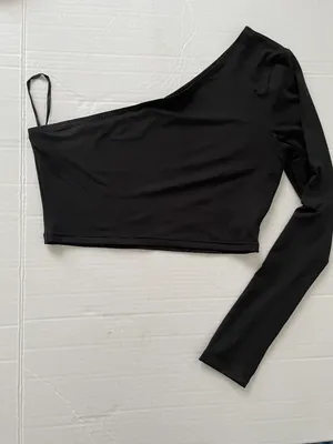 SheIn One Shoulder Crop Top thumbnail 6