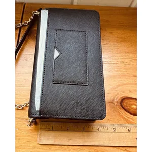 Michael‎ Kors Small Saffiano Leather Envelope Crossbody/Clutch Bag Black NWT thumbnail 4