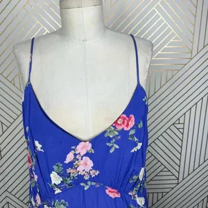 Lovers + Friends Teresa Floral Ruffle Mini Dress in Feeling Blue Size‎ US XL thumbnail 4