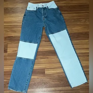 Pacsun Dad Jeans Patch Denim Size 26 Women's Button Fly thumbnail 1
