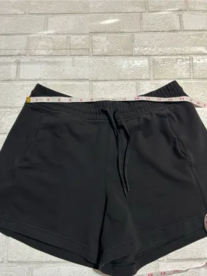 Athleta Black Drawstring Lounge Shorts Size Small thumbnail 4