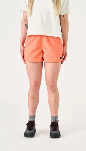 Patagonia - Barely Baggies 2.5” Neon Orange Athletic Outdoors Hiking Sports thumbnail 1