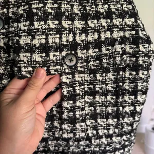 ANINE BING Adrianna jacket Black Plaid cropped pockets‎ coat thumbnail 6