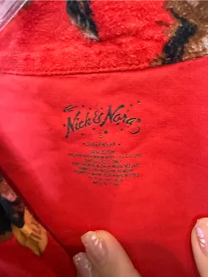 Nick & Nora Flannel Pajama Top Only Dog Breeds Milk Bone Top Womans Size Small thumbnail 2