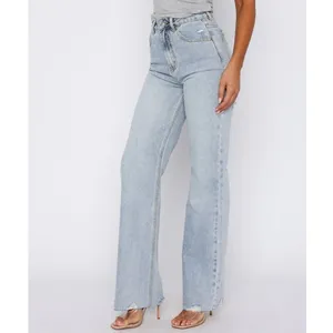 White Fox Distressed jeans Alana Size M Light Wash Blue thumbnail 5